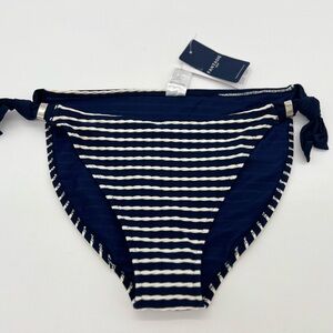 Fantasie Women's Swim Bottom Navy White Striped Sz M
